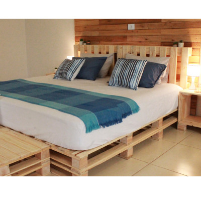 money sextant pear Cama De Casal De Madeira Em Pinus
